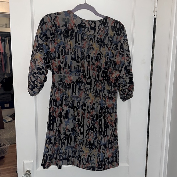 Sonic Youth Gray Abstract Print Dress Size S - Picture 5 of 5